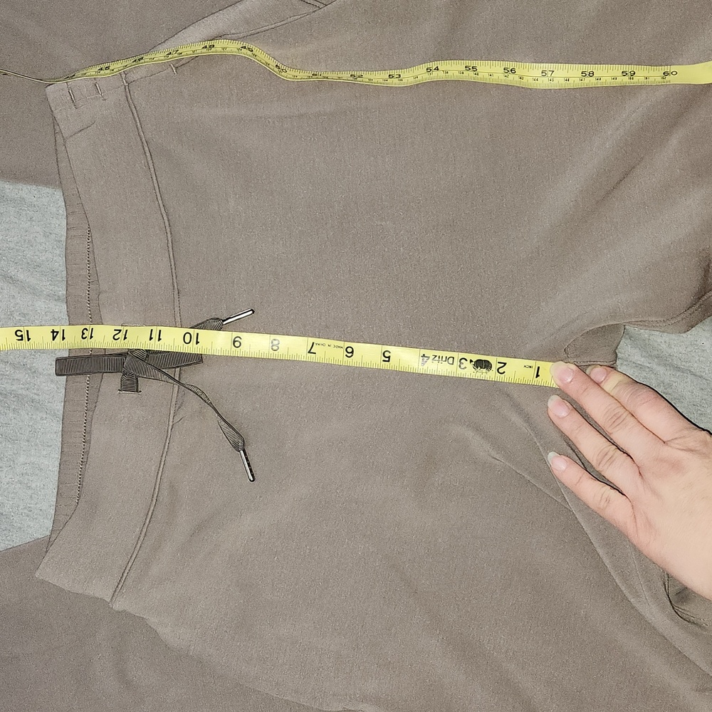 American Tall -Pull-On Tie Waist Wide Leg Pants Sz Med-X-Tall Color-Portobello - Picture 6 of 11